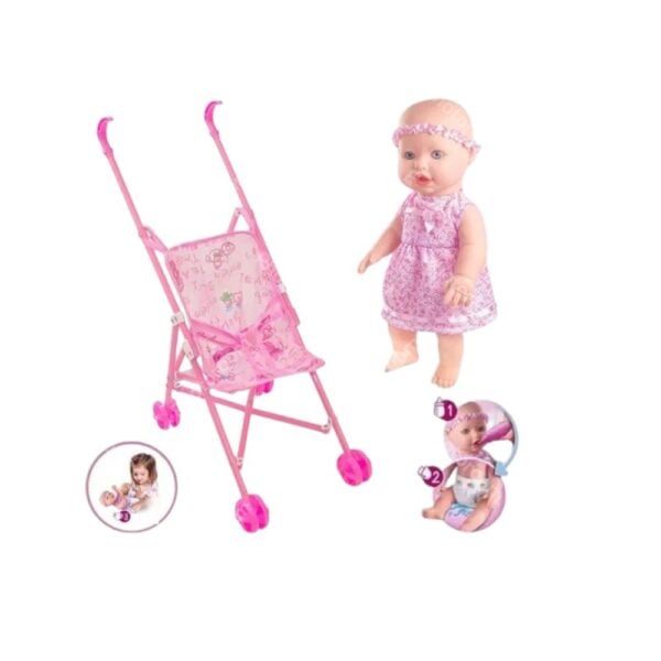 CARRINHO P/BONECA (6PÇS)-FRANCOLINO