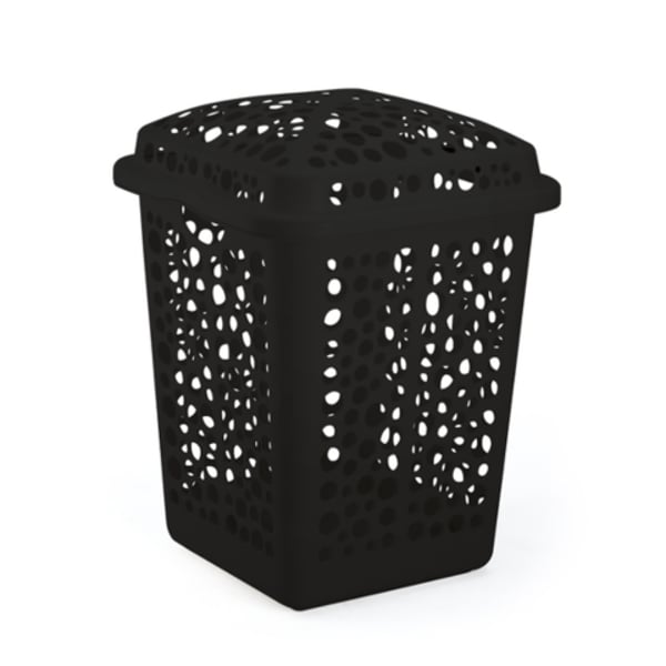 CESTO TELADO MAX 80LTS PRETO (3PÇS)-INJEPLASTEC