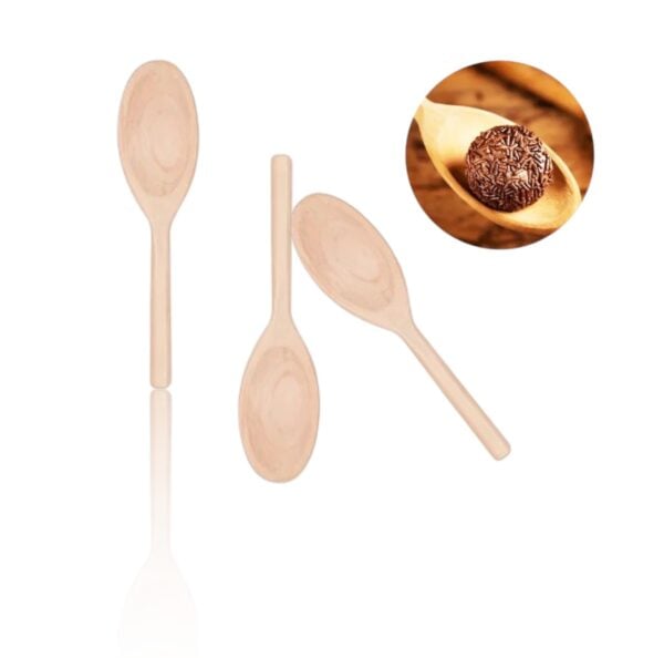 COLHER DE MADEIRA 23CM (24PÇS)-MVN