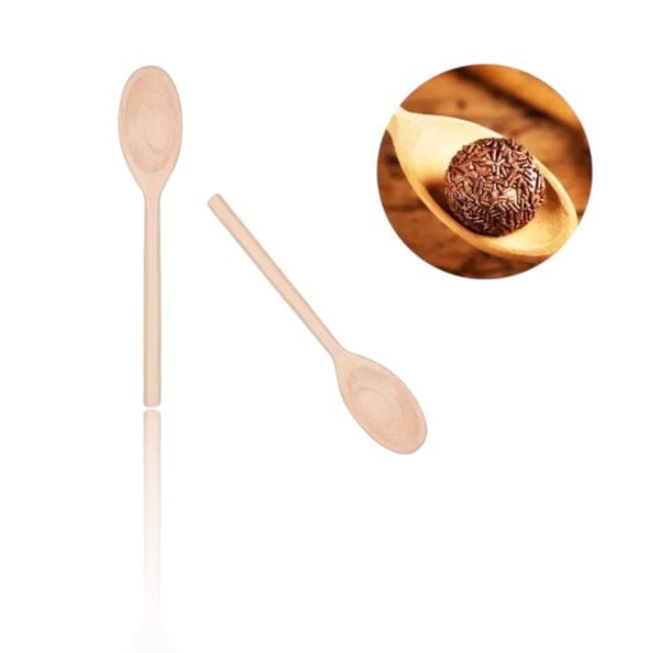 COLHER DE MADEIRA 26CM (24PÇS)-MVN