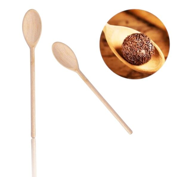 COLHER DE MADEIRA 34CM (24PÇS)-MVN