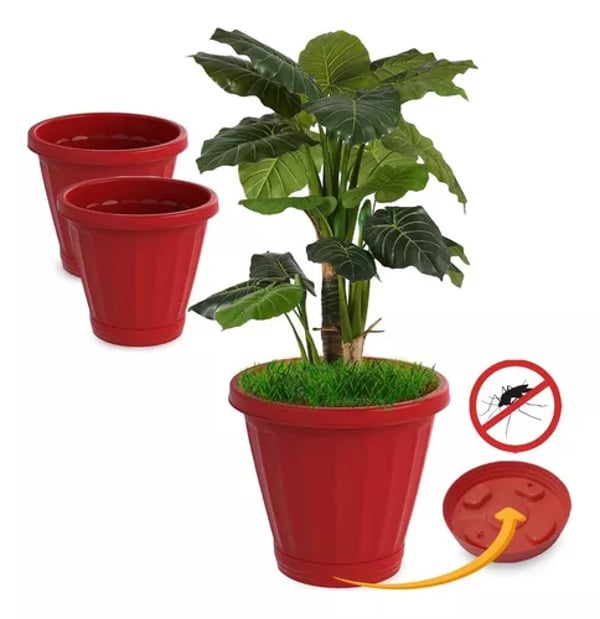 VASO Nº28 C/PRATO VERMELHO (6PÇS)-UNINJET