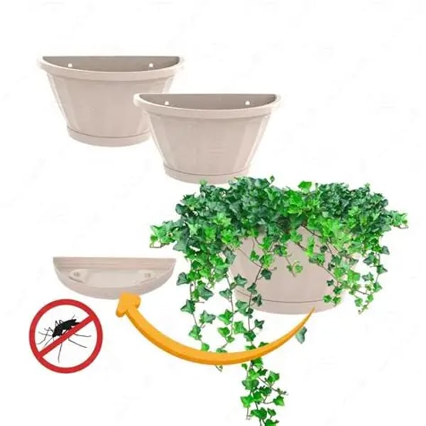 VASO DE PAREDE G C/PRATO PALHA (6PÇS)-UNINJET