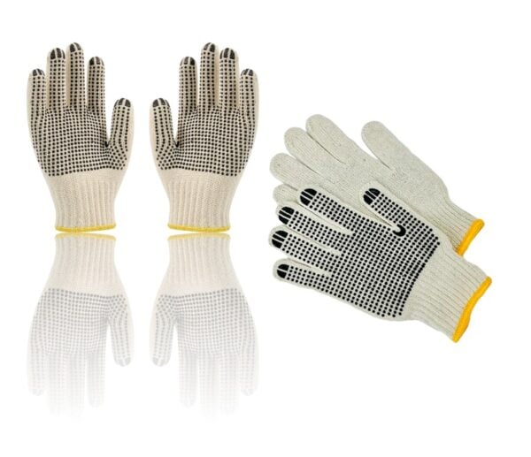 LUVA DE ALGODÃO C/PIGMENTOS PVC ANTIADERENTE 10″ (24PÇS)-NAPOLES