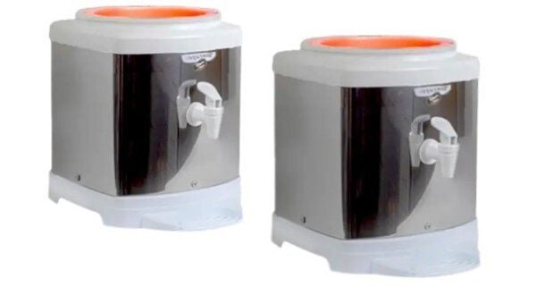 SUPORTE DE AGUA INOX BRANCO (3PÇS)-ACQUAMAR[AC228]