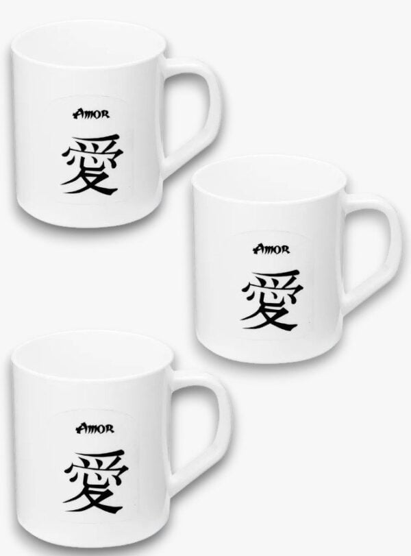CANECA SÍMBOLO JAPONÊS 450ML (24PÇS)-PLASNORTHON