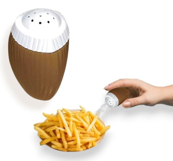 SALEIRO DE MESA MODELO COCO MARROM (24PÇS)-INJETEMP