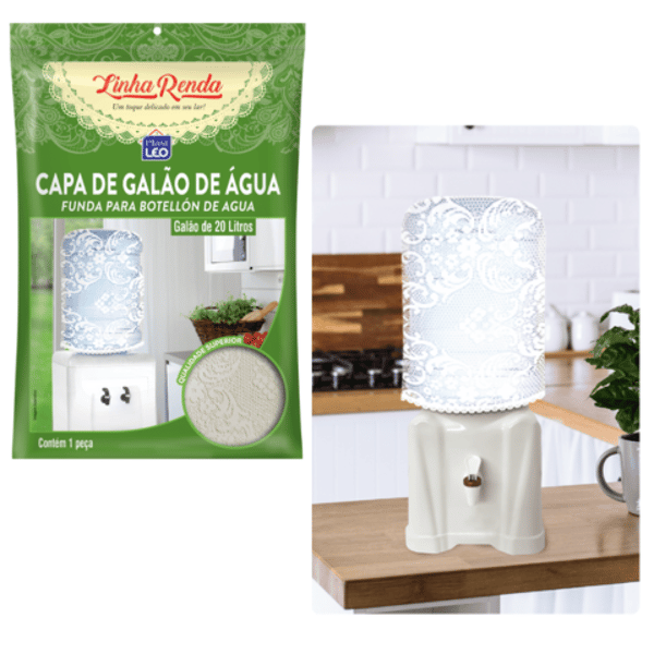 CAPA P/GALÃO RENDA (12PÇS)-PLASTLEO