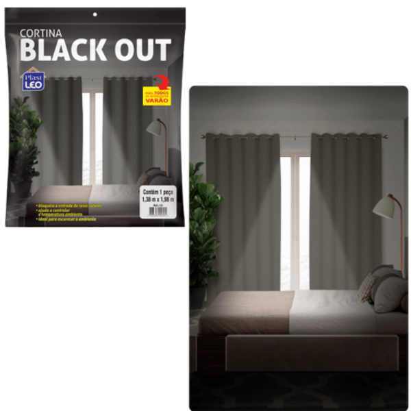 CORTINA BLACKOUT VARÃO 1 PEÇA (3PÇS)-PLASTLEO