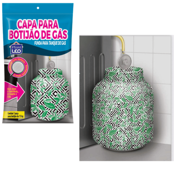 CAPA P/BOTIJÃO DE GÁS (24PÇS)-PLASTLEO