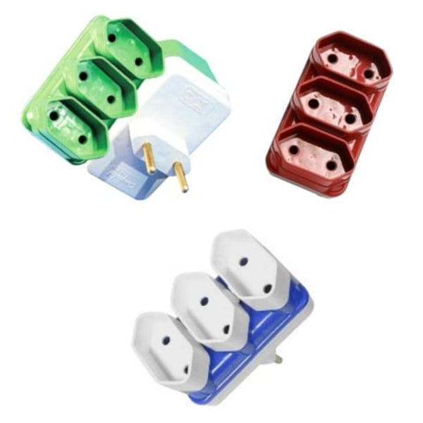 ADAPTADOR 2 SAÍDAS COLOR 2P FLOWPACK (24PÇS)-COMPOLUX