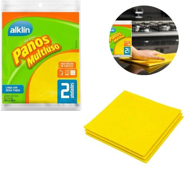 PANO MULTI USO AMARELO C/2 (36PÇS)-SCHWANKE