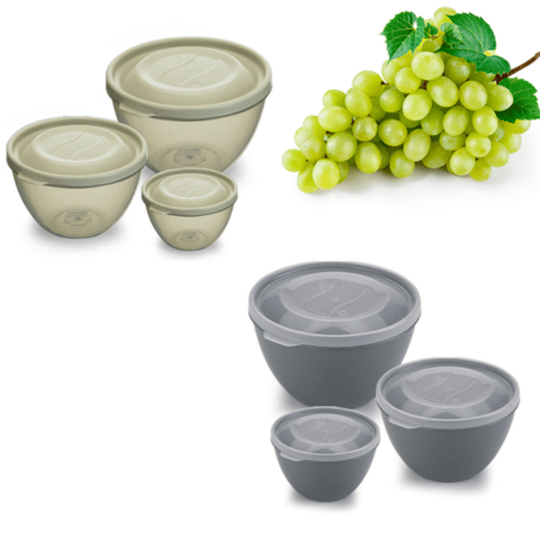 CJ.3 BOWL P/M/G COLORIDA TAMPA HERMÉTICA (6PÇS)-PLÁSTICOS RAINHA