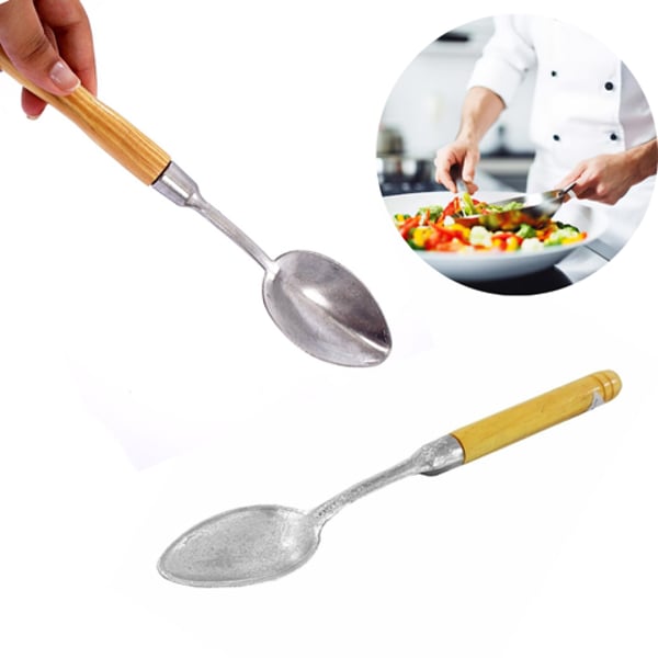 COLHER DE ALUMÍNIO CB MADEIRA (24PÇS)-CABEKLA