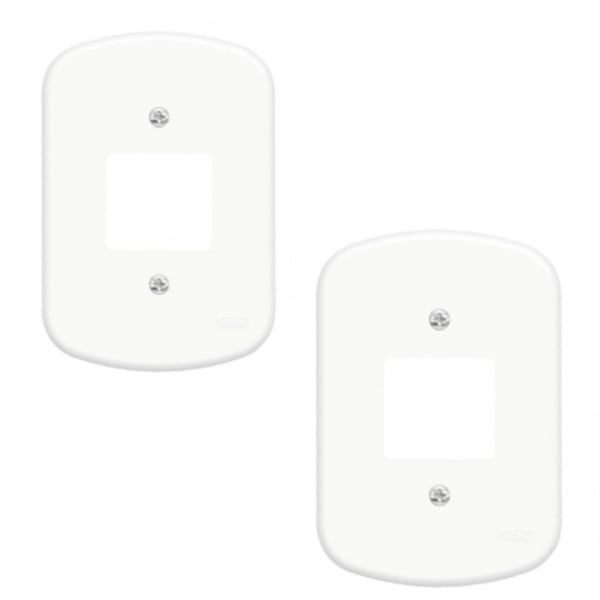 ESPELHO P/2 INTERRUPTORES JUNTOS (24PÇS)-CABEKLA