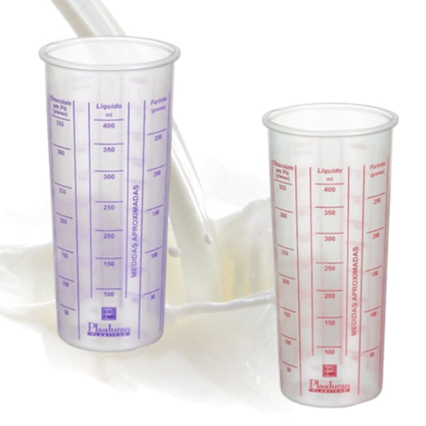 COPO GRADUADO 450ML (24PÇS)-PLASDURAN