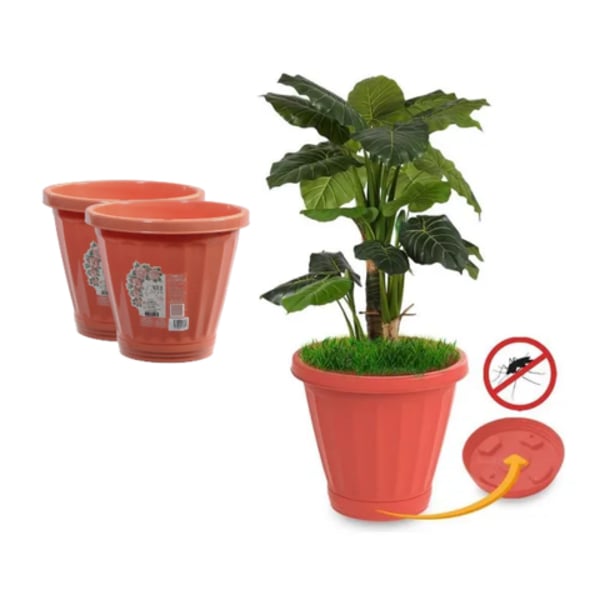 VASO Nº28 C/PRATO CORAL (6PÇS)-UNINJET