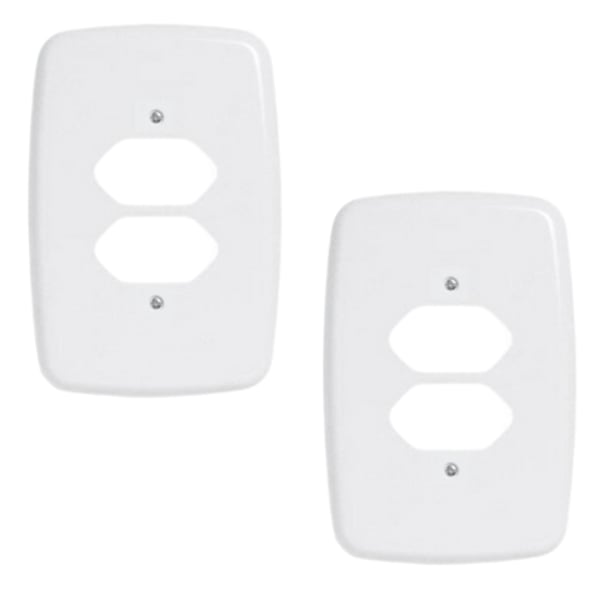 ESPELHO P/2 TOMADAS PADRÃO NOVO (24PÇS)-CABEKLA