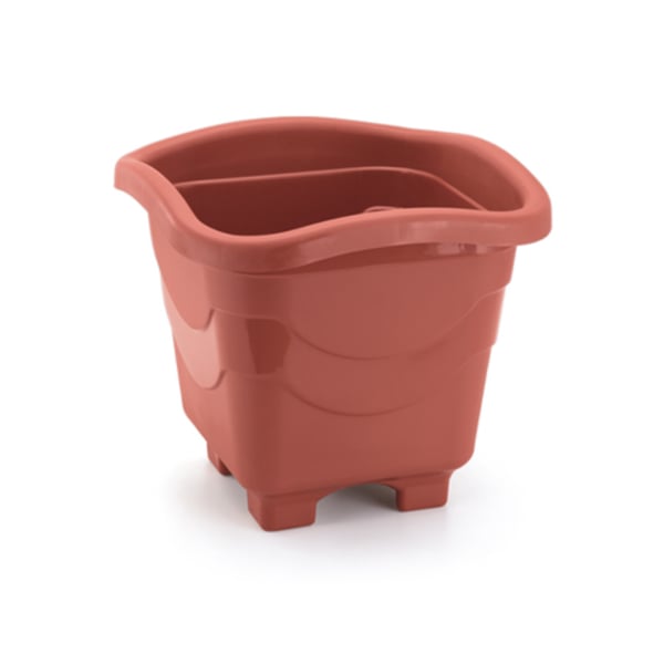 VASO QUADRADO GRANDE TELHA 10LTS (6PÇS)-INJEPLASTEC
