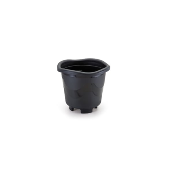 VASO REDONDO MINI PRETO 0,5LTS (12PÇS)-INJEPLASTEC