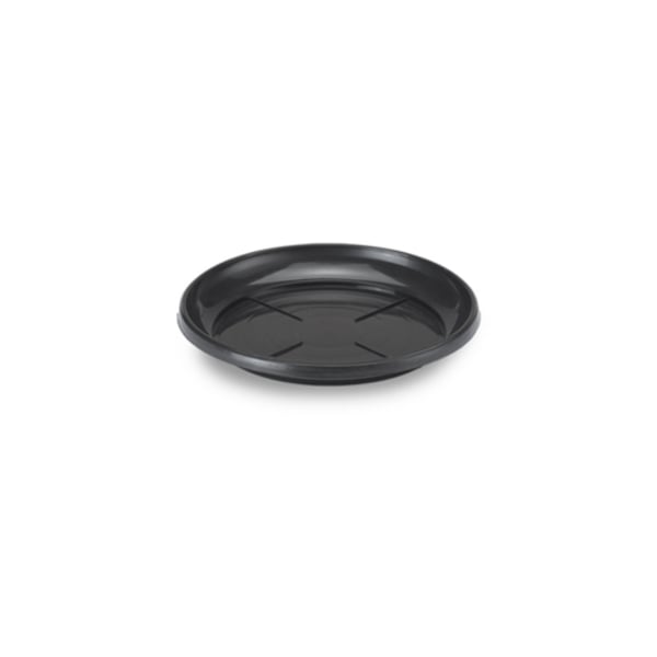 PRATO VASO REDONDO PEQUENO PRETO (12PÇS)-INJEPLASTEC