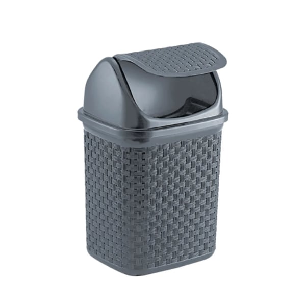 LIXEIRA DE PIA BASCULANTE RATTAN 4,5LTS CHUMBO (6PÇS)-NITRON