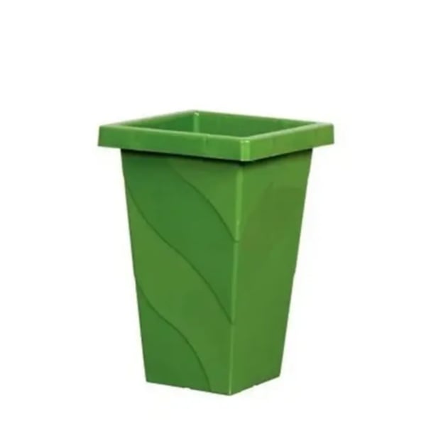VASO QUADRADO COLUNA P VERDE 13LTS (6PÇS)-PLASNEW