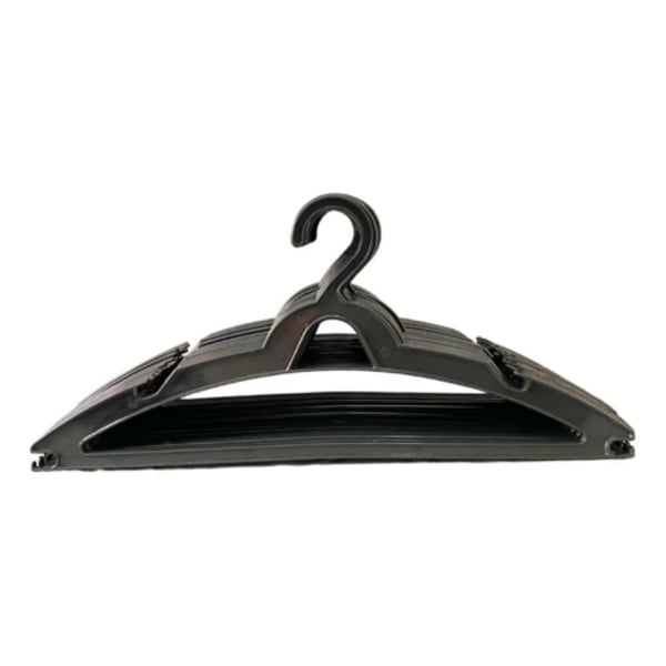 CABIDE PLÁSTICO C/3 REFORÇADO PRETO (24JGS)-ALZAPLAST