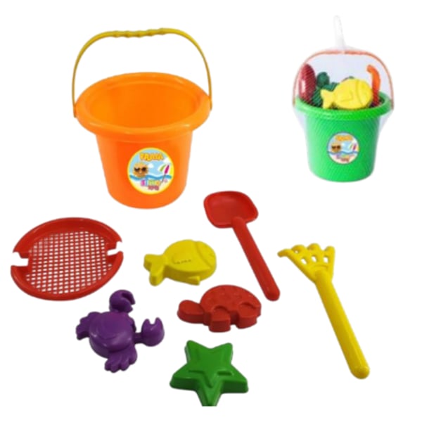 BALDE BIG PRAIA SORTIDO (12PÇS)-SIMOPLAST