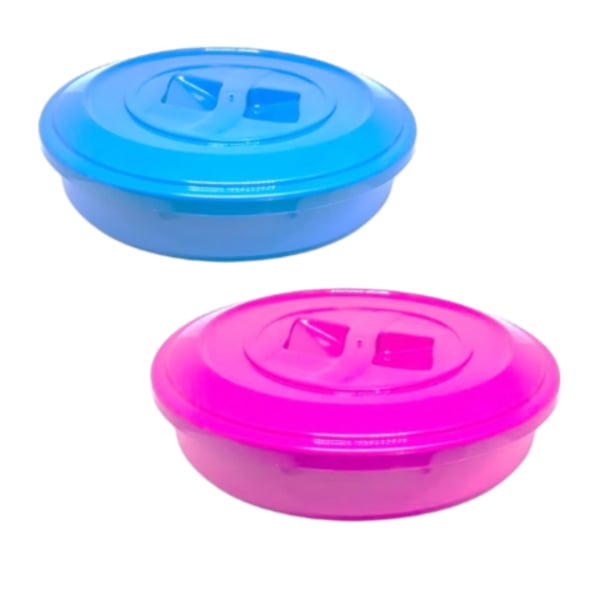 TORTEIRA/SALADEIRA BAIXA COLORIDA (12PÇS)-MEGAPLAST