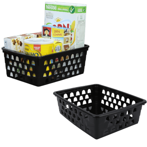 CESTO MULTIUSO GRANDE PRETO (12PÇS)-UNINJET