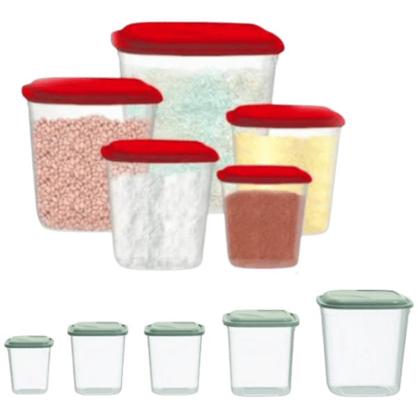 KIT QUADRADO PARA MANTIMENTOS 5PÇS (3KITS)-UNINJET