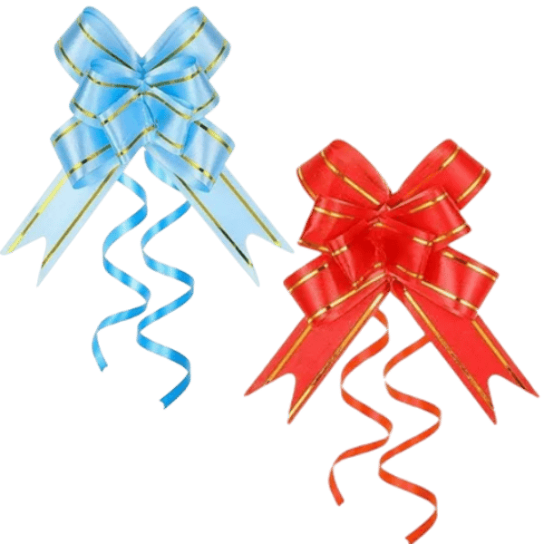 LAÇO FÁCIL SORTIDO C/FIO DOURADO 2,3X44CM (12PÇS)-GALA