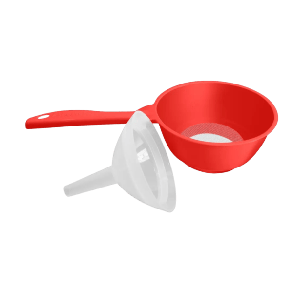 FUNIL DE PLÁSTICO COM PENEIRA PEQUENO (12PÇS)-FWB