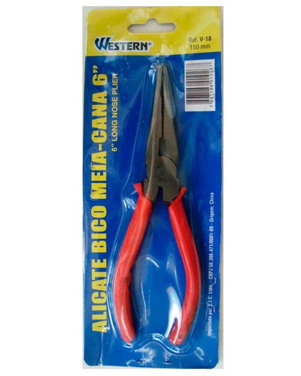 ALICATE BICO MEIA CANA6″ CB VERM. (12 PÇS) – WESTERN [V-18]