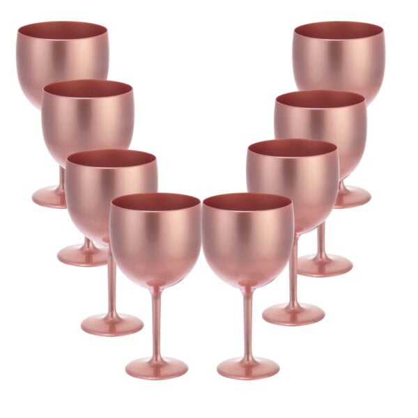 TAÇA GIN 500ML ROSE GOLD (12PÇS)-OLDANIPLAST