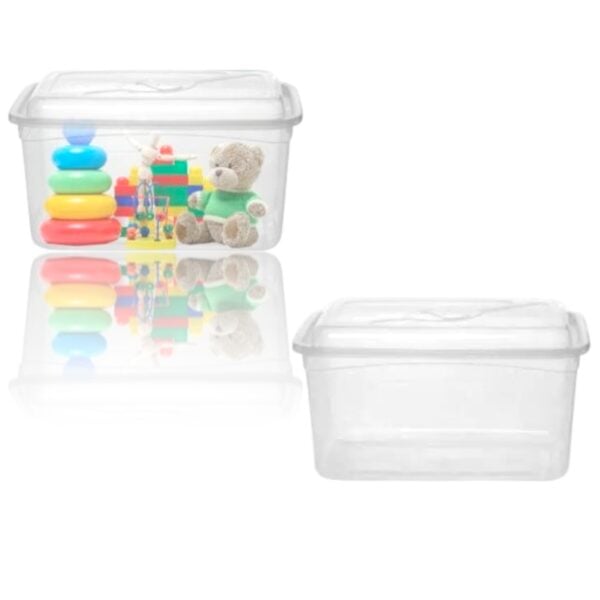 CAIXA ORGANIZADORA RETANGULAR TRANSP.3,7LTS (24PÇS)-INPLAST