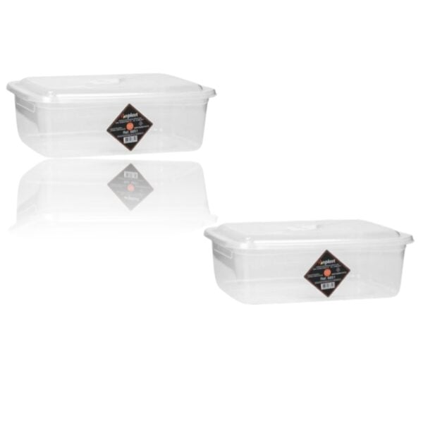 CAIXA ORGANIZADORA RETANGULAR TRANSP.3,5LTS (24PÇS)-INPLAST