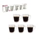 JG.XÍCARAS DE VIDRO P/CAFÉ 90ML PRINCE HONEY C/5 (6JGS)-INGA