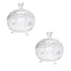BOMBONIERE DE VIDRO BOHEMIA 390ML (6PÇS)-INGA