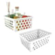 CESTO MULTIUSO EXTRA GRANDE RETANGULAR ALTO BRANCO (12PÇS)-UNINJET