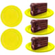 PRATO DESCARTÁVEL AMARELO P/BOLO CX100-TRIK TRIK