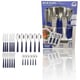 JG DE TALHERES AZUL MARINHO 25PÇS RIO C/PORTA TALHER BRANCO (3PÇS)-LET ÚTIL