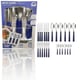 JG DE TALHERES AZUL MARINHO 25PÇS RIO C/PORTA TALHER BRANCO (3PÇS)-LET ÚTIL
