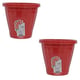 VASO Nº22 C/PRATO VERMELHO (6PÇS)-UNINJET