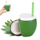COPO COCO VERDE C/CANUDO 850ML (6PÇS)-INJETEMP