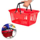 CESTA P/MERCADO VERMELHA C/ALÇA 21,4LTS (6PÇS)-PLASNEW