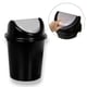 CESTO FECHADO C/TP BASCULANTE 60LTS PRETO (6PÇS)-PLASNEW