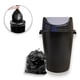 CESTO FECHADO C/TP BASCULANTE 60LTS PRETO (6PÇS)-PLASNEW