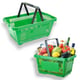 CESTA P/MERCADO VERDE C/ALÇA 21,4LTS (6PÇS)-PLASNEW